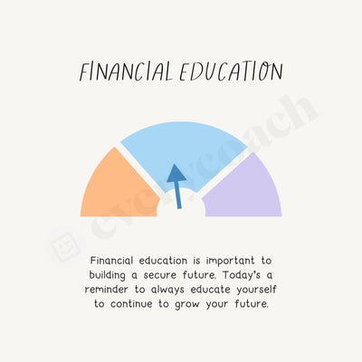 Financial Education Instagram Post Canva Template