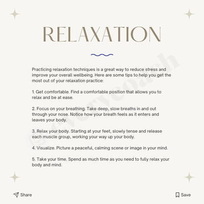 Relaxation Instagram Post Canva Template