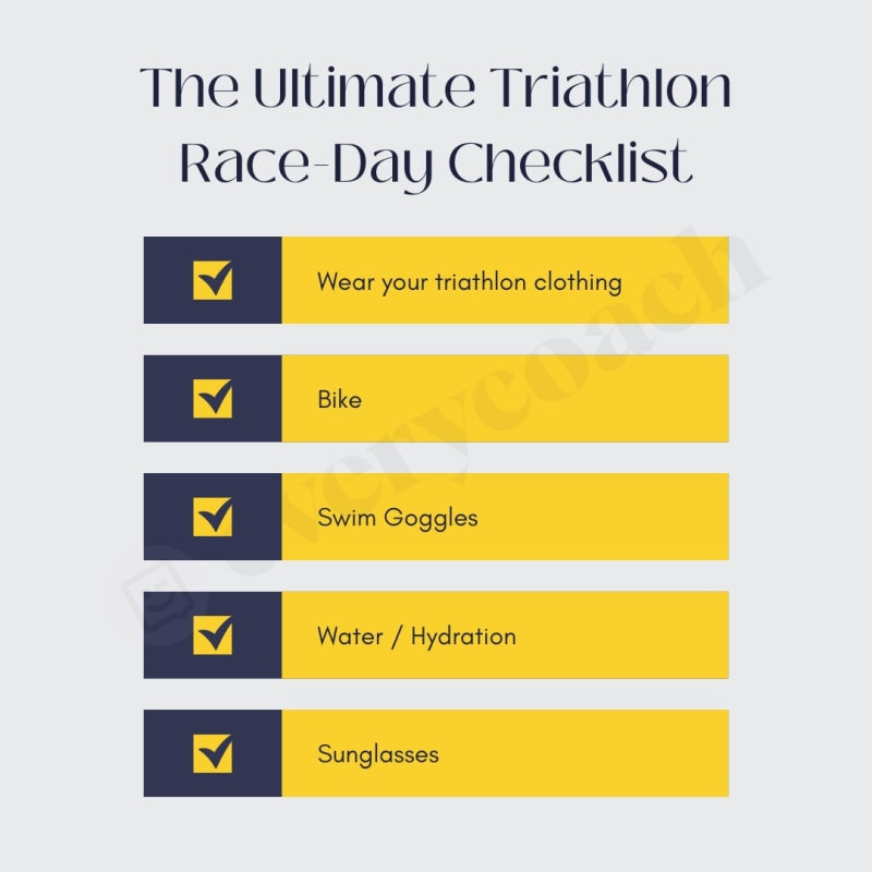The Ultimate Triathlon RaceDay Checklist Instagram Post Canva Templat