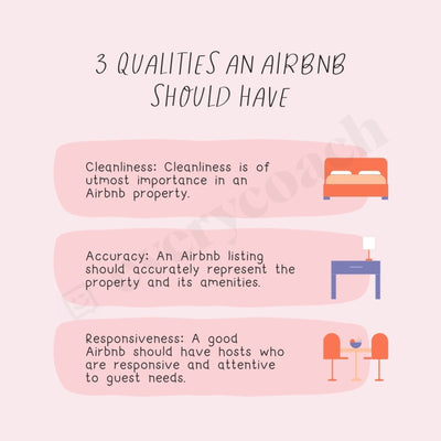 3 Qualities An Airbnb Should Have Instagram Post Canva Template