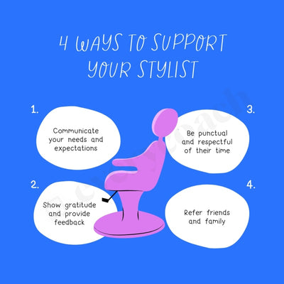 4 Ways To Support Your Stylist Instagram Post Canva Template
