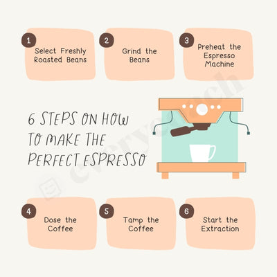 6 Steps On How To Make The Perfect Espresso Instagram Post Canva Template