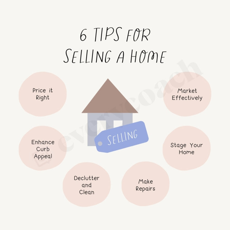 6 Tips For Selling A Home Instagram Post Canva Template