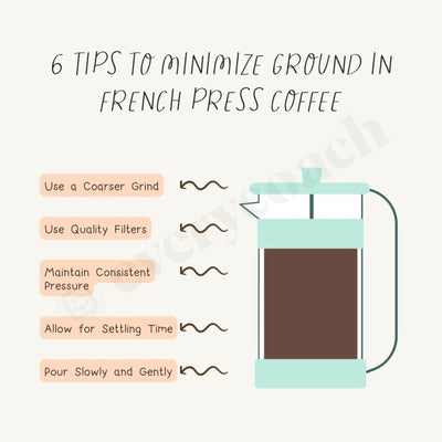 6 Tips To Minimize Ground In French Press Coffee Instagram Post Canva Template