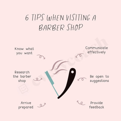 6 Tips When Visiting A Barber Shop Instagram Post Canva Template