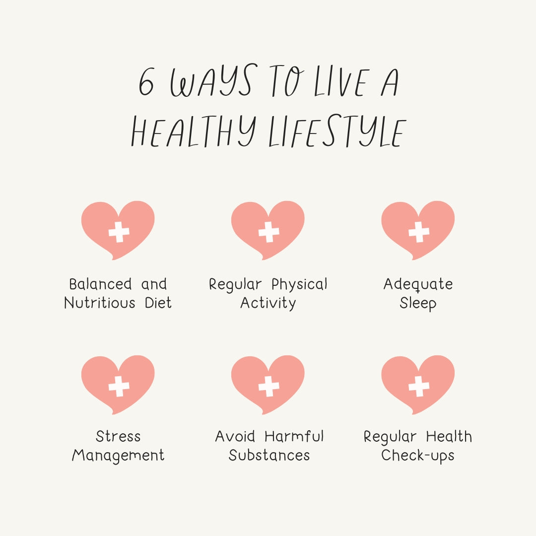 6 Ways To Live A Healthy Lifestyle Instagram Post Canva Template ...