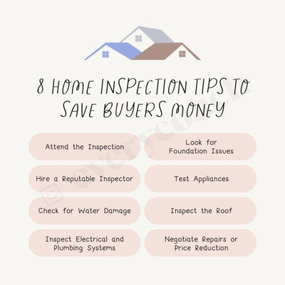 8 Home Inspection Tips To Save Buyers Money Instagram Post Canva Template