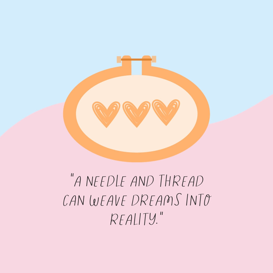 A Needle And Thread Can Weave Dreams Into Reality Instagram Post Canva Template