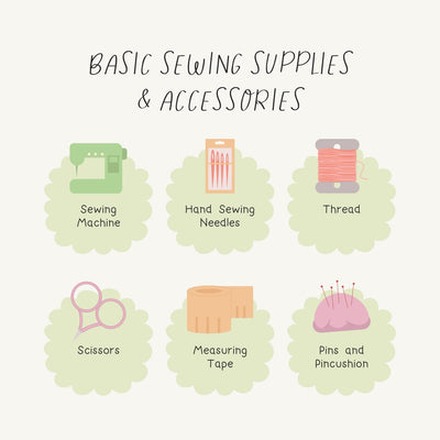 Basic Sewing Supplies & Accessories Instagram Post Canva Template