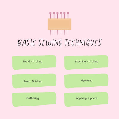 Basic Sewing Techniques Instagram Post Canva Template