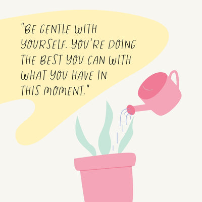 Be Gentle With Yourself You're Doing The Best You Can With What You Have In This Moment Instagram Post Canva Template