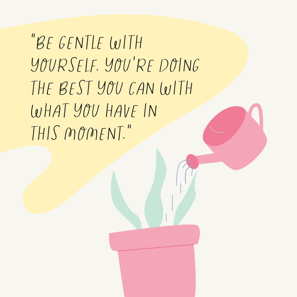 Be Gentle With Yourself You're Doing The Best You Can With What You Have In This Moment Instagram Post Canva Template