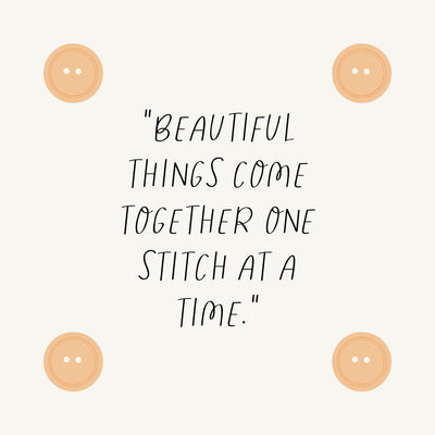 Beautiful Things Come Together One Stitch At A Time Instagram Post Canva Template