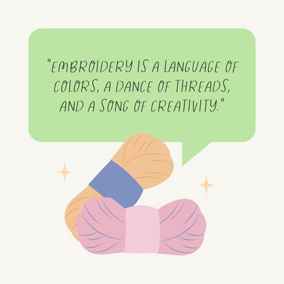 Embroidery Is A Language Of Colors A Dance Of Threads And A Song Of Creativity Instagram Post Canva Template