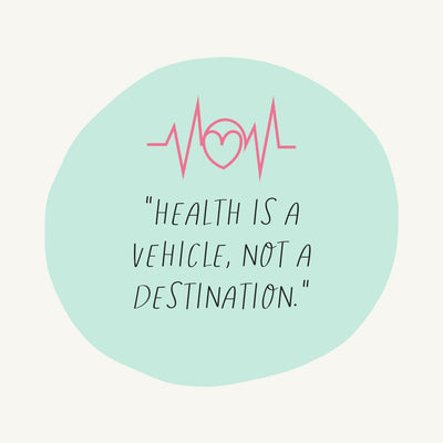 Health Is A Vehicle Not A Destination Instagram Post Canva Template