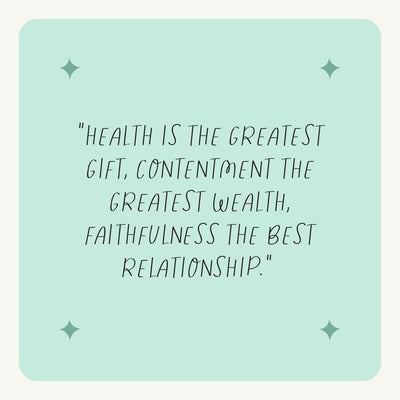 Health Is The Greatest Gift Contentment The Greatest Wealth Faithfulness The Best Relationship Instagram Post Canva Template
