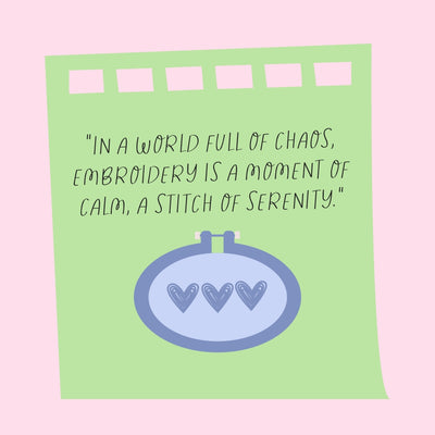 In A World Full Of Chaos Embroidery Is A Moment Of Calm A Stitch Of Serenity Instagram Post Canva Template