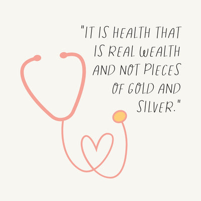 It Is Health That Is Real Wealth And Not Pieces Of Gold And Silver Instagram Post Canva Template