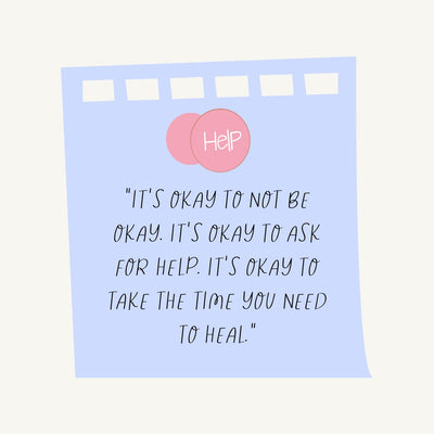 Its Okay To Not Be Okay Its Okay To Ask For Help Its Okay To Take The Time You Need To Heal Instagram Post Canva Template