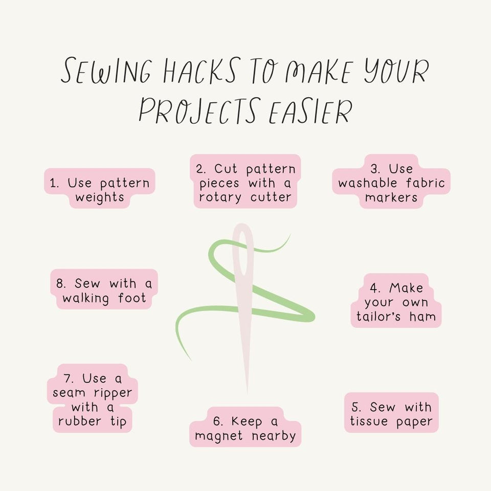 Sewing Hacks To Make Your Projects Easier Instagram Post Canva Template