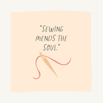 Sewing Mends The Soul Instagram Post Canva Template