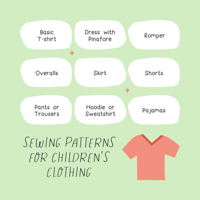 Sewing Patterns For Children's Clothing Instagram Post Canva Template
