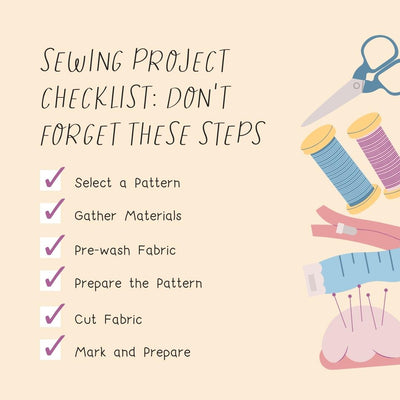 Sewing Project Checklist Don’t Forget These Steps Instagram Post Canva Template