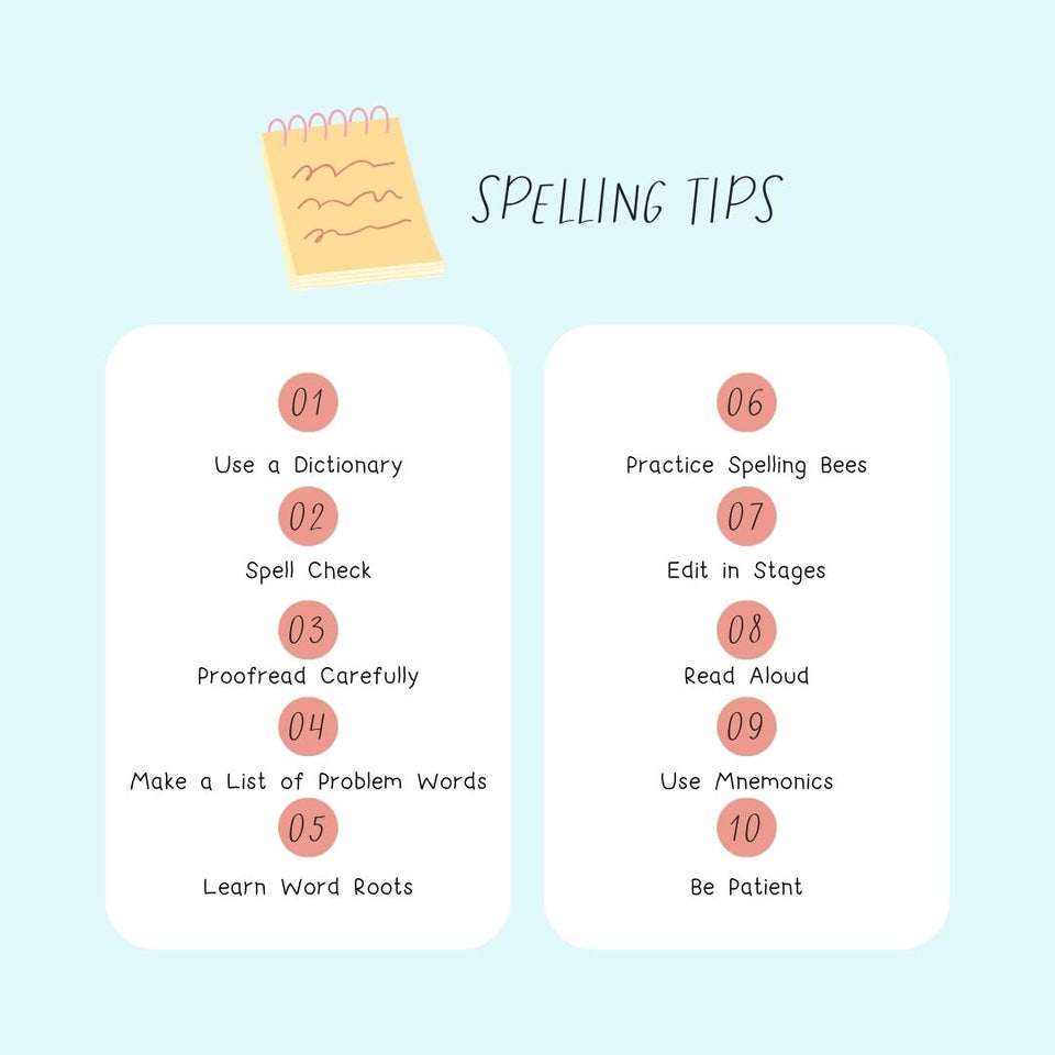Spelling Tips Instagram Post Canva Template