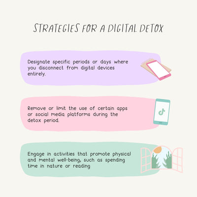 Strategies For A Digital Detox Instagram Post Canva Template