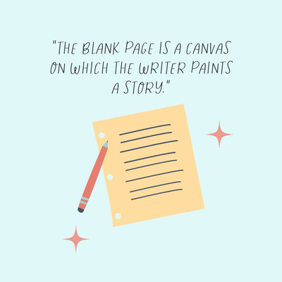 The Blank Page Is A Canvas On Which The Writer Paints A Story Instagram Post Canva Template