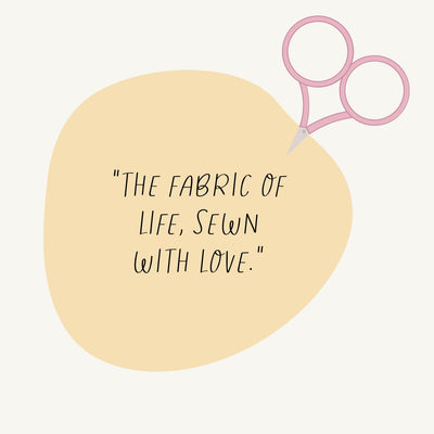 The Fabric Of Life Sewn With Love Instagram Post Canva Template