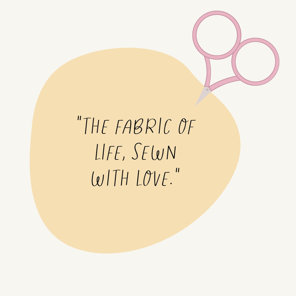The Fabric Of Life Sewn With Love Instagram Post Canva Template