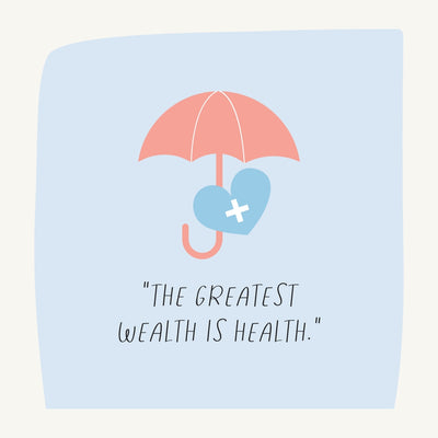 The Greatest Wealth Is Health Instagram Post Canva Template