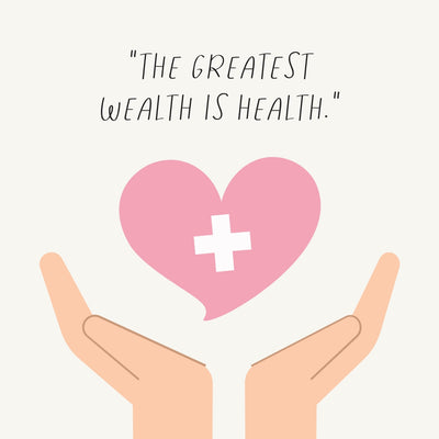The Greatest Wealth Is Health Instagram Post Canva Template