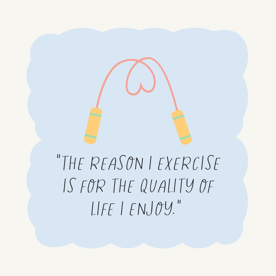 The Reason I Exercise Is For The Quality Of Life I Enjoy Instagram Post Canva Template