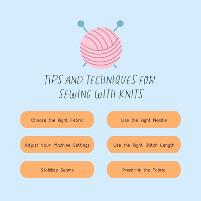Tips And Techniques For Sewing With Knits Instagram Post Canva Template