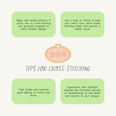 Tips For Cross Stitching Instagram Post Canva Template