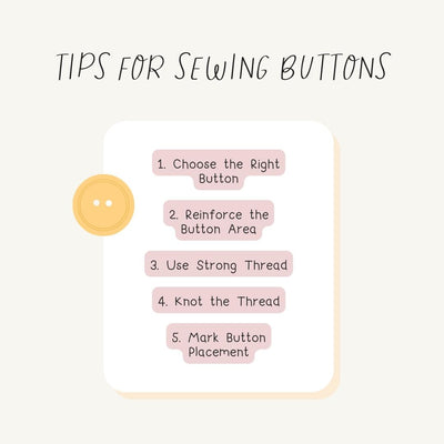 Tips For Sewing Buttons Instagram Post Canva Template