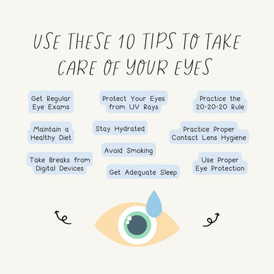 Use These 10 Tips To Take Care Of Your Eyes Instagram Post Canva Template