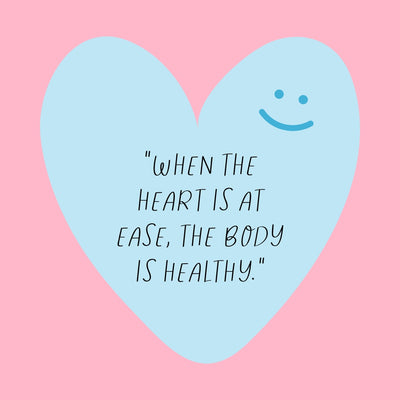 When The Heart Is At Ease The Body Is Healthy Instagram Post Canva Template