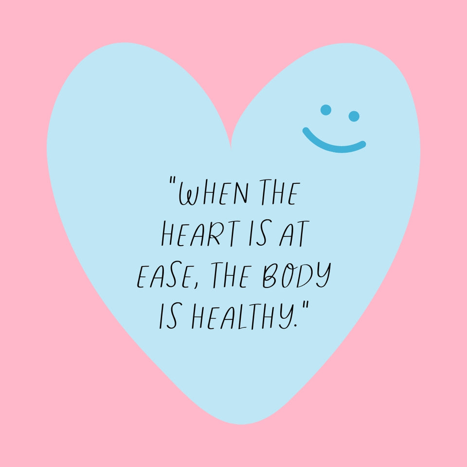 When The Heart Is At Ease The Body Is Healthy Instagram Post Canva Template
