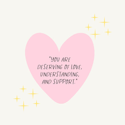 You Are Deserving Of Love Understanding And Support Instagram Post Canva Template