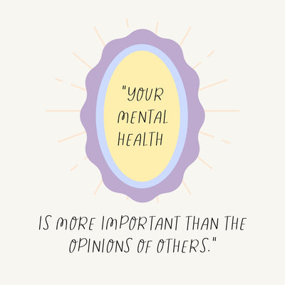 Your Mental Health Is More Important Than The Opinions Of Others Instagram Post Canva Template