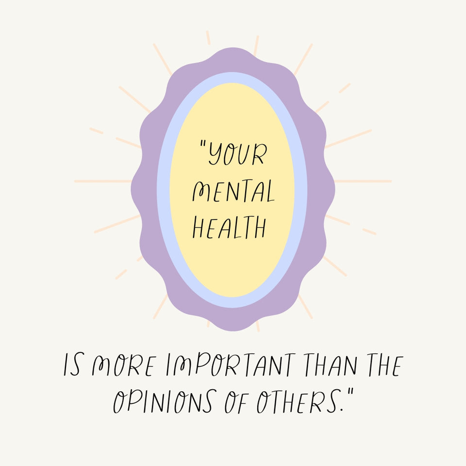 Your Mental Health Is More Important Than The Opinions Of Others Instagram Post Canva Template