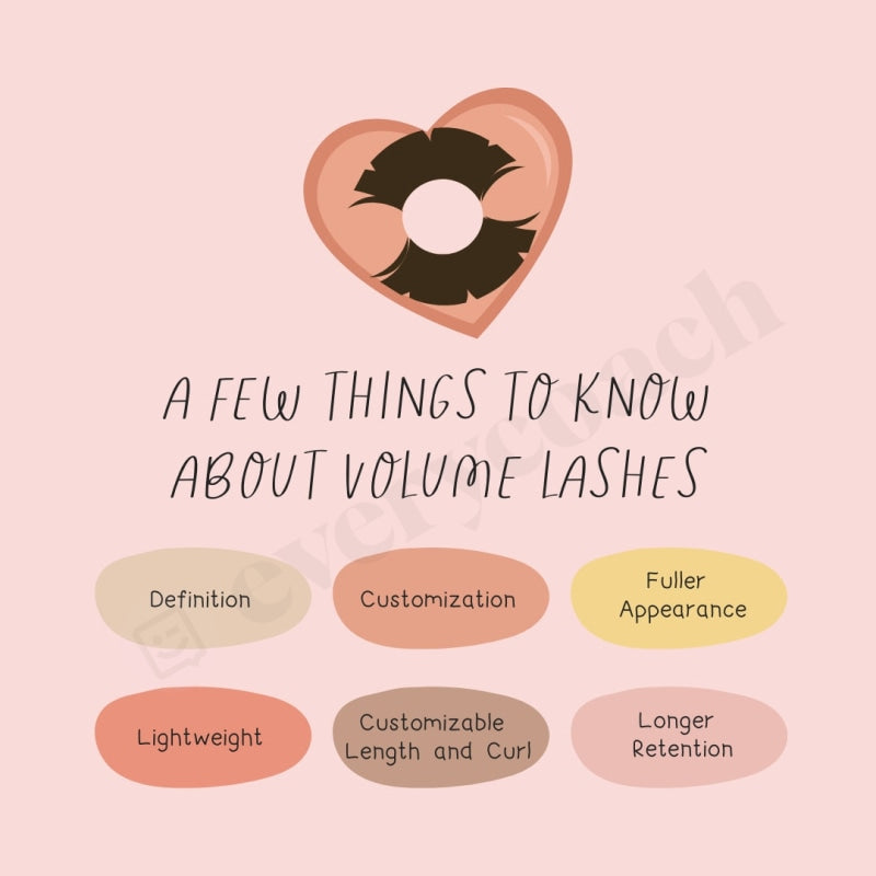 A Few Things To Now About Volume Lashes Instagram Post Canva Template