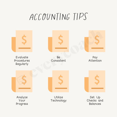 Accounting Tips Instagram Post Canva Template