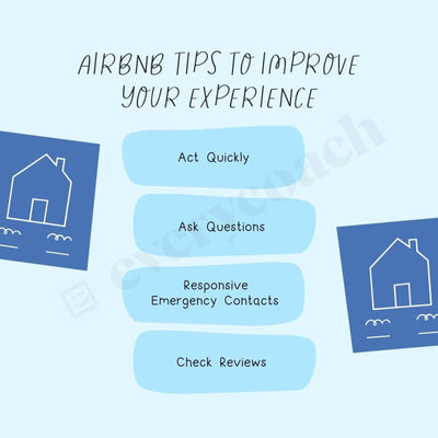 Airbnb Tips To Improve Your Experience Instagram Post Canva Template