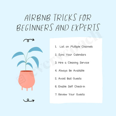 Airbnb Tricks For Beginners And Experts Instagram Post Canva Template