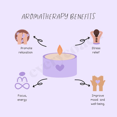 Aromatherapy Benefits Instagram Post Canva Template