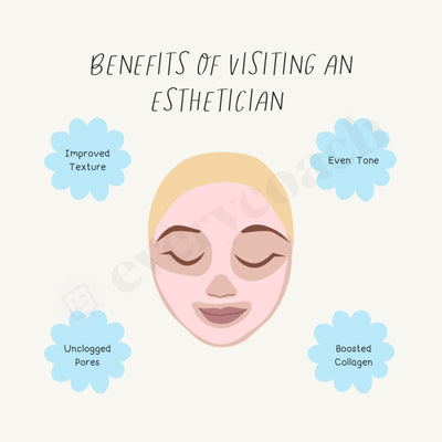 Benefits Of Visiting An Esthetician Instagram Post Canva Template